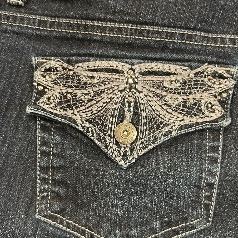 Style and Co Denim women’s blue jeans size 18 Curvy Tummy Control modern boot